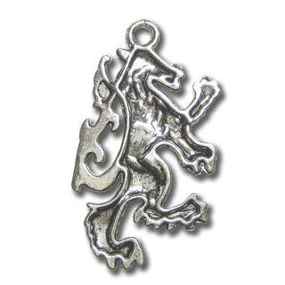 Anhnger Charm Heraldik Wappentier Wolf Metall DIY
