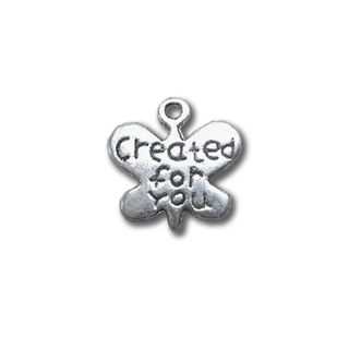 Anhnger fr Charms Schmetterling created for you 13 x13 mm Metall DIY