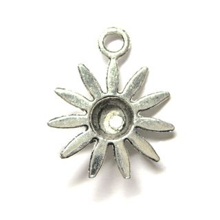 Anhnger fr Charms Blume Margerite 19 x 23 mm Metall DIY