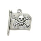 Anhnger fr Charms Piratenflagge 19 x 12 mm Metall DIY
