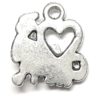 Anhnger fr Charms Love to Cheer 16 x 18 mm Metall DIY