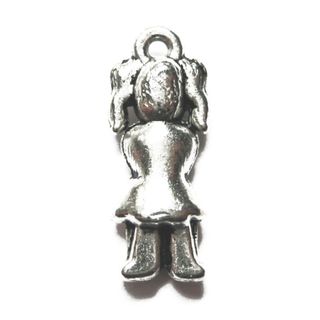 Anhnger fr Charms Mdchen 6 x 15 mm Metall DIY