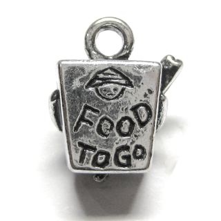 Anhnger fr Charms Food to Go 14 x 17 mm Metall DIY