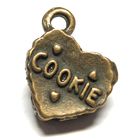 Anhnger fr Charms Cookie Herz 11 x 15 mm Metall DIY