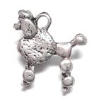 Anhnger Charm Hund Pudel Metall DIY