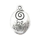 Anhnger fr Charms Be yourself 14 x 20 mm Metall DIY