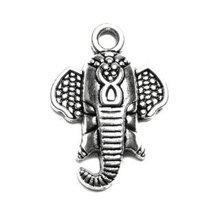 Anhnger Charm Indischer Elefant Metall DIY