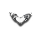 Perle Spacer Herz mit Flügeln 12 x 25 mm Metall DIY