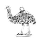 Anhänger Charm Emu Metall DIY