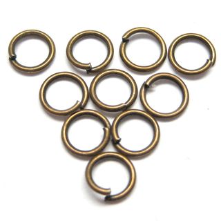 Spaltring Biegering Öse 5 mm Metall 10 Ringe DIY
