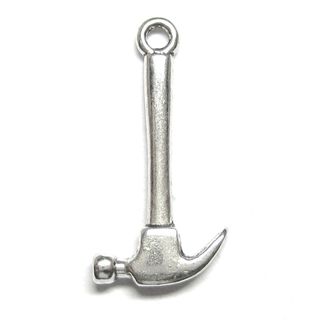 Anhänger für Charms Werkzeug Hammer 12 x 25 mm Metall DIY