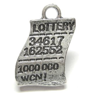 Anhänger für Charms Lotterie Los 12 x 20 mm Metall DIY