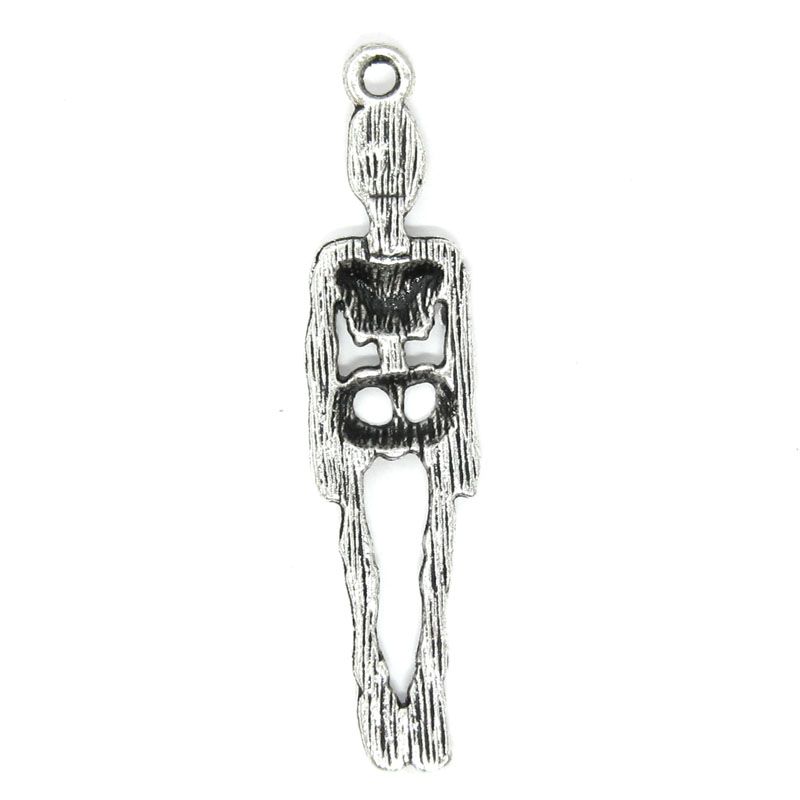 Halloween Vintage Ganzkörper menschliches Skelett Schädel Halskette Anhänger  Charm H0K0
