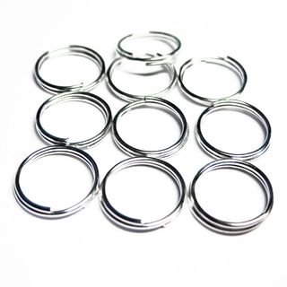 Spaltring Doppelring 10 mm 10 Ringe Metall DIY