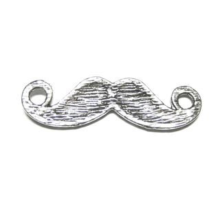 Anhänger Verbinder Charm Schnurrbart Moustache Metall DIY