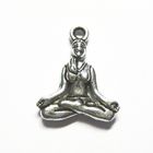 Anhänger Charm Yoga Lotussitz Padmasana Metall DIY