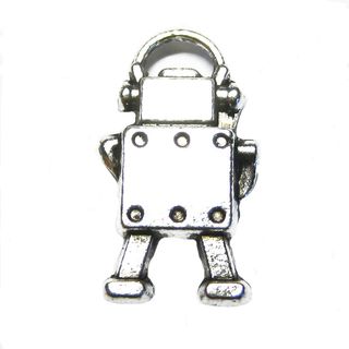 Anhänger Charm Roboter Metall DIY