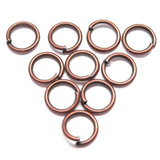 Spaltring Biegering Öse 6 mm Metall 10 Ringe DIY