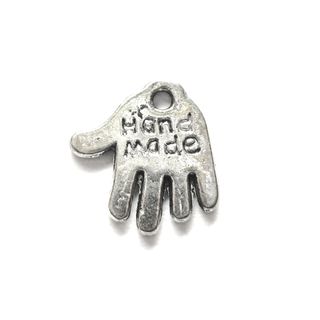 Anhänger Charm Hand Handmade Metall DIY