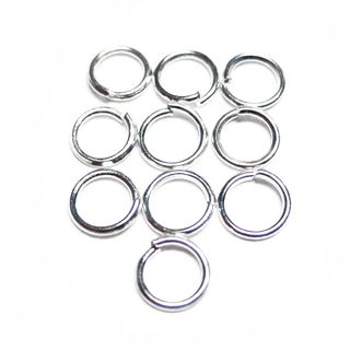 Spaltring Biegering Öse 4 mm Metall 10 Ringe DIY