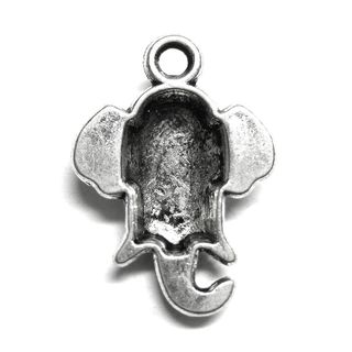Anhänger Charm Indischer Elefant Metall DIY
